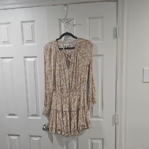 Floral Beige Dress